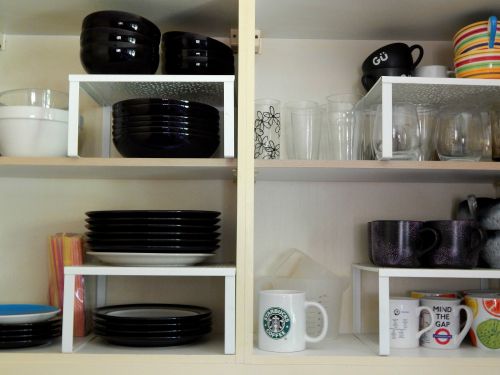 Kitchen Storage Solutions  Cupboard Organizer  Raised Shelves
